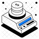 Kraftmaschine Personenwaage Digitalwaage Symbol