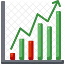 Liniendiagramm Handelsdiagramm Bericht Symbol