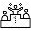 Gewinner Wettbewerb Konkurrent Symbol