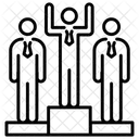 Gewinner Wettbewerb Konkurrent Symbol