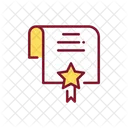 Siegerzertifikat Sieger Zertifikat Sternband Symbol