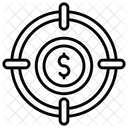 Gewinnziel Ziel Dollar Symbol