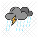 Gewitter Sturm Donner Symbol