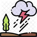 Gewitter Wetter Blitz Symbol