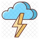 Gewitter Blitz Blitzschlag Symbol