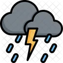 Gewitter Regen Regnen Symbol