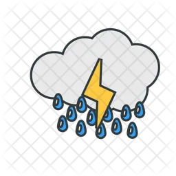 Gewitter Regen  Symbol