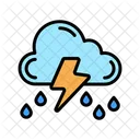 Gewitter Regen  Symbol