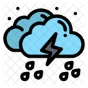 Gewitter Regen  Symbol