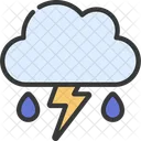 Gewitter Regen  Symbol