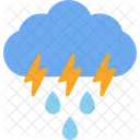 Gewitter Regen  Symbol