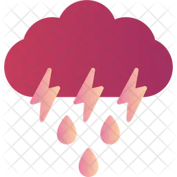 Gewitter Regen  Symbol