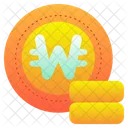 Won Korea Munze Symbol