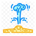 Geysir Naturphanomene Symbol