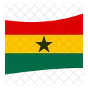 Ghana Flag Country Icon