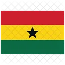 Flagge Land Ghana Symbol