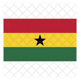 Ghana Flag Icono