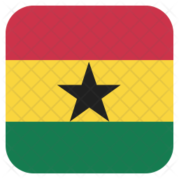 Ghana Flag Icon - Download in Flat Style