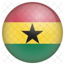 ガーナの国旗 アイコン