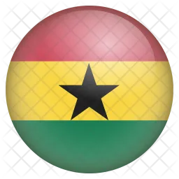 Ghana Flag Icono