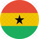 Ghana Bandera Pais Icono
