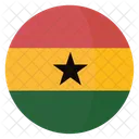 Ghana Flag Country Icon