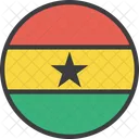 Ghana Africano Pais Icono