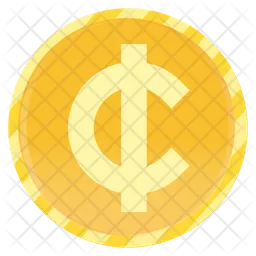 Ghana Cedi Coin  Icon