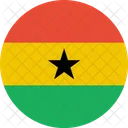 Ghana Flag World Icon