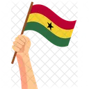 Ghana Hand Holding Nation Symbol Icon