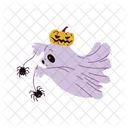 Cute Ghost Cartoon Icon