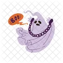 Cute Ghost Cartoon Icon