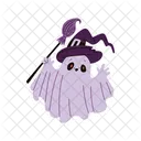 Cute Ghost Cartoon Icon
