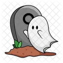 Ghost Grave Tombstone Icon