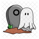 Ghost Grave Halloween Icon