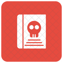 Ghost Book Icon - Download in Glyph Style Ghost  Book Icon - Download in Glyph Style