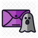 Ghost Email Halloween Design Icon