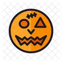 Ghost Emoticon Halloween Design Icon