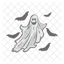 Ghost White Ghost Scary Icône