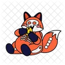 Ghost Fox Halloween Fox Hungry Fox Icon