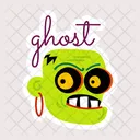 Ghost Head Scary Head Monster Head Icon
