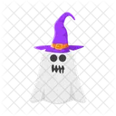 Ghost wearing a spooky hat  Icon