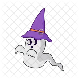 Ghost witch hat  Icon