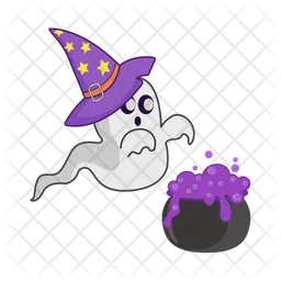 Ghost witch hat  Icon