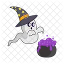 Ghost witch hat  Icon