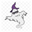 Ghost Witch Hat Halloween Icon
