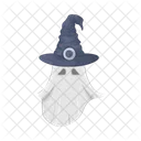 Ghost with witch hat  Icon