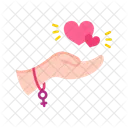 Herz Liebe Herz Geben Symbol