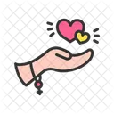 Herz Liebe Herz Geben Symbol