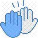 High Five Hand Geste Symbol